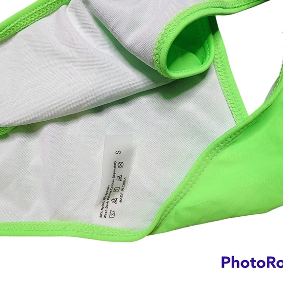 Shein green bikini Swimwear bottom size S - Picture 2 of 3